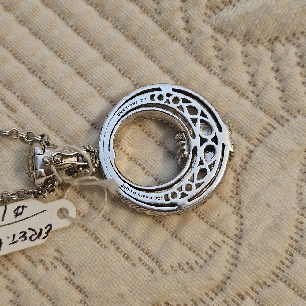 Judith Ripka Necklace And Pendant RARE - Picture 2 of 4